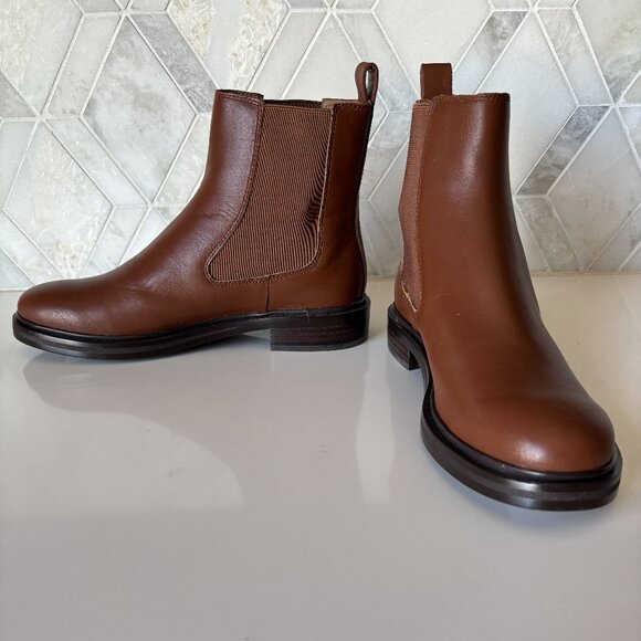 Madewell Shoes - Madewell Brown Pull On Ankle Boot The Benning Bennington Chelsea Boot Size 8